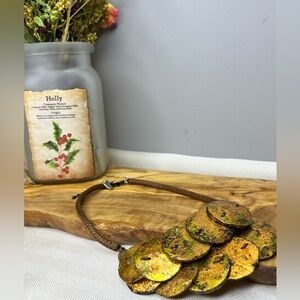 SYLCA Necklace Metallic Medallions